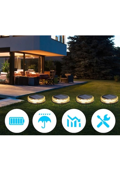 Noas 5w Satürn Solar Zemin Aydınlatma Armatürü Günışığı Yl74-1701-s Siyah