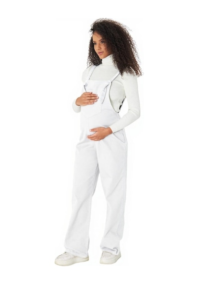 Luvmabelly Myra6153 - Kot Salopet Beyaz
