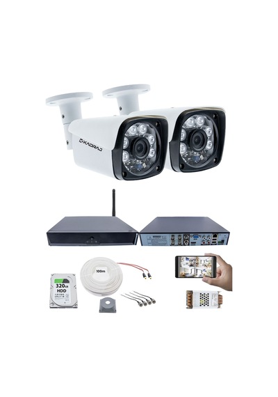 2 Kameralı Güvenlik Seti - 5mp Sony Seculens Kdj-2s-6al-m-v1