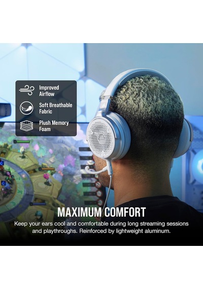 Corsair Virtuoso Pro Open Back Açık Arkalı Streaming/gaming Headset Carbon /beyaz