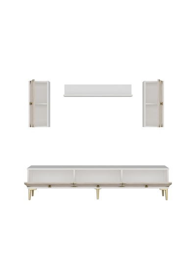 Tvr1897btg - Alfa Tvr180 Tv Ünitesi Takım , Tv Sehpası Beyaz - Traverten - Gold 180cm Tvr1897btg - Alfa Tvr180 Tv Ünitesi Takım , Tv Sehpası Beyaz - Traverten - Gold 180cm