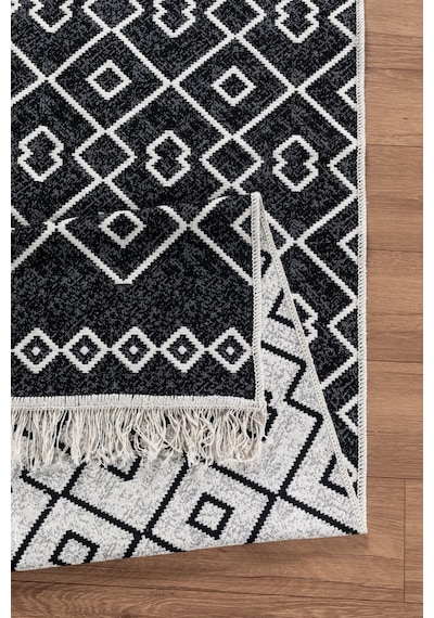 Arya Vl Çift Taraflı,katlanabilir,yıkanabilir,yüksek Kalite Pamuk Salon,oturma Odası,balkon Kilim Krem-antrasit 3