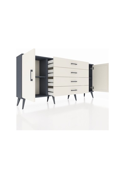 Arges Konsol 2 Raflı 4 Çekmeceli 2 Kapaklı 176x30x83 Antrasit-aytaşı/aytaşı Aytaşı/aytaşı Arges Konsol 2 Raflı 4 Çekmeceli 2 Kapaklı 176x30x83 Antrasit-aytaşı/aytaşı Aytaşı/aytaşı