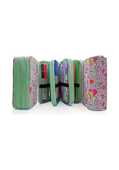 Kalem Kutusu Unicorn-flamingo Kawai Organizer Kalemkutu Vegan Deri Üç Bölmeli Kalemlik - Yeşil Beyaz - Çok Renkli Kalem Kutusu Unicorn-flamingo Kawai Organizer Kalemkutu Vegan Deri Üç Bölmeli Kalemlik - Yeşil Beyaz - Çok Renkli