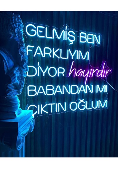 Gelmiş Ben Farklıyım Diyor Neon Led Renkli
