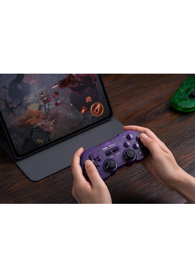 8bitdo Sn30 Pro Bluetooth Kablosuz Hall Effect Oyun Kolu Mor Switch/switch 2,pc,macos,android