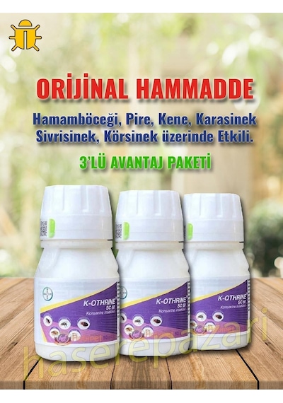 3'lü K-othrine Envu Sc50 50cc Konsantre Genel Haşere