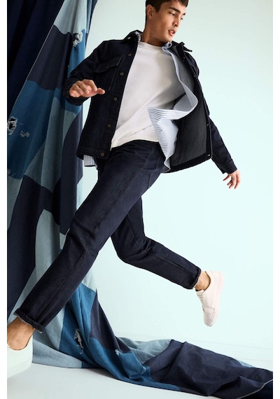 Defacto Relax Tapered Fit Dar Paça Jean Pantolon G1195ax25aunm34 Mavi