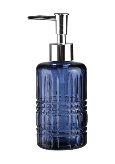 Sıvı Sabunluk,yıldız Desenli Mavi 300ml 6,8x17,6cm Siyah