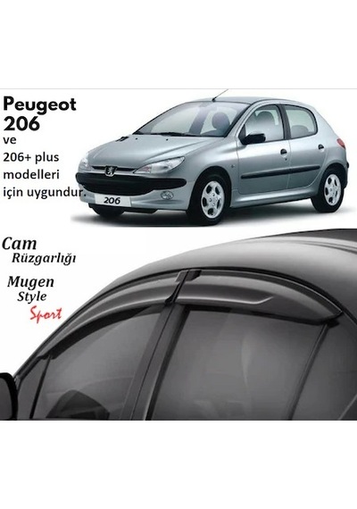 Peugeot 206 Cam Rüzgarlık 206 Cam Rügarlık Mugen