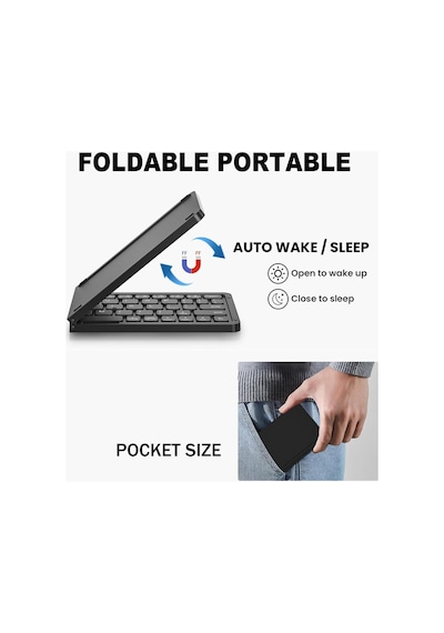 Katlanabilir Bluetooth Klavye Ultra İnce Taşınabilir Cep Boyutu Şarj Edilebilir Kablosuz Seyahat Klavyesi İos Android Windows İle Uyumlu Akıllı Telefon Tablet İpad İphone Dizüstü Bilgisayar İçin Katlanabilir Bluetooth Klavye Ultra İnce Taşınabilir Cep Boyutu Şarj Edilebilir Kablosuz Seyahat Klavyesi İos Android Windows İle Uyumlu Akıllı Telefon Tablet İpad İphone Dizüstü Bilgisayar İçin