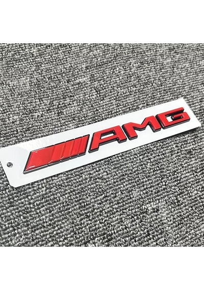 Özel Tasarım Piano Black Kırmızı Amg Bagaj Yazısı Mercedes Vario