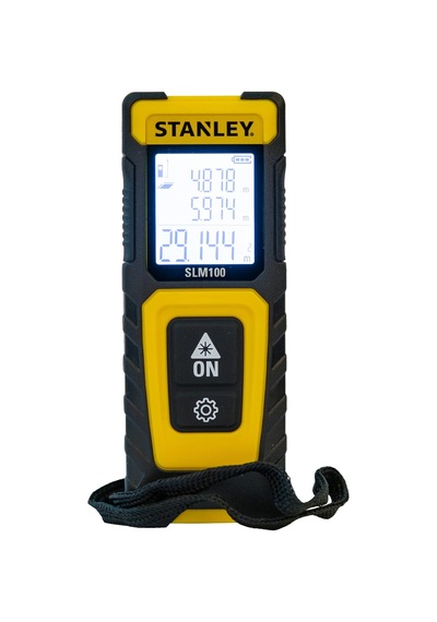 Tr Slm100 Lazer Mesafe Ölçüm Cihazı Sarı/siyah, 30 Metre Menzil