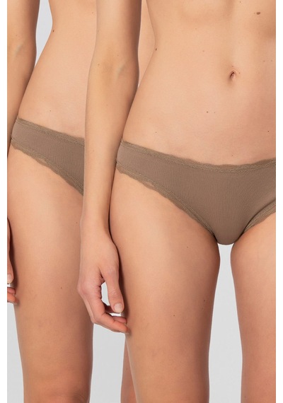 Türen Kadın Likralı Ribana Dantelli Bikini Külot 2'li Paket 928/vizon Vizon Türen Kadın Likralı Ribana Dantelli Bikini Külot 2'li Paket 928/vizon Vizon
