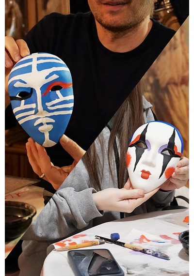 Maske Seramik Bisküvi