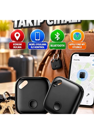 Apple iOS Uyumlu Smart Tag Akıllı Takip Cihazı Bul Uygulaması Entegrasyonu Ve Uzun Pil Ömrü