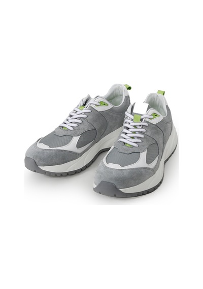 Jaumı Grey Gri Beyaz Sneaker Erkek Süet Ayakkabı 001