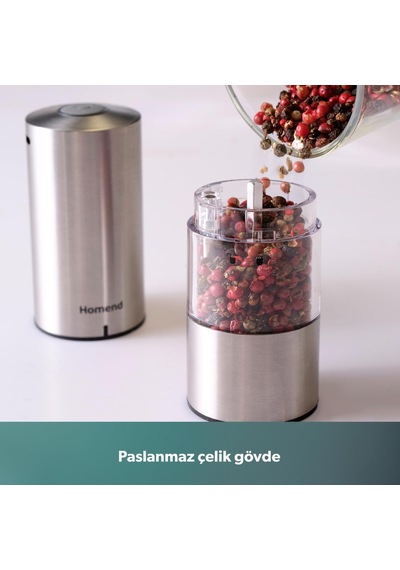 Jumbo X Homend Grindgo 6003h Şarjlı Baharat Değirmen Seti Genel