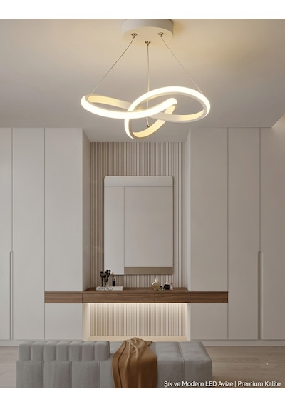 Lzy Avize Store Kar Çiçeği Beyaz Avize Modern Salon, Mutfak, Çocuk Odası Ve Antre Aydınlatma