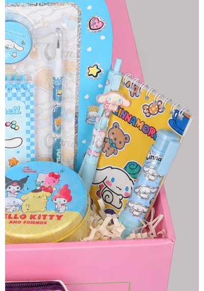 Özel Kutulu Sweet Bow Collection Lisanslı Cinnamoroll 18 Parça Kırtasiye Seti Uçlu Kalem,bloknot,roket Silgi Diğer
