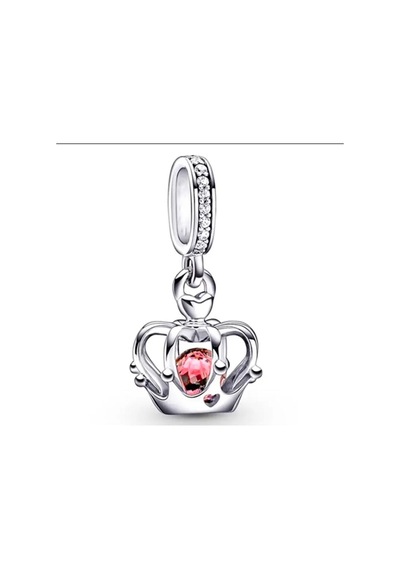 Sallantılı Taç Charm Gümüş