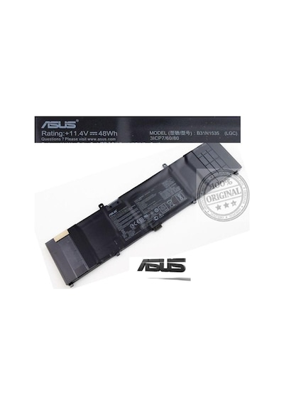 Asus ZenBook Uyumlu Ux310, Ux410, B31N1535 Batarya