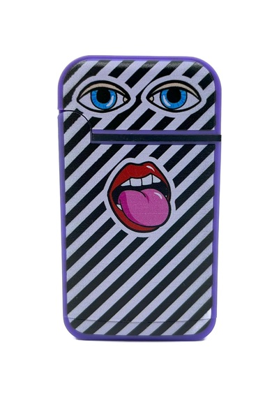 Zengaz Cool Tasarım Jet Alev Çakmak - Happy Mouth Çok Renkli
