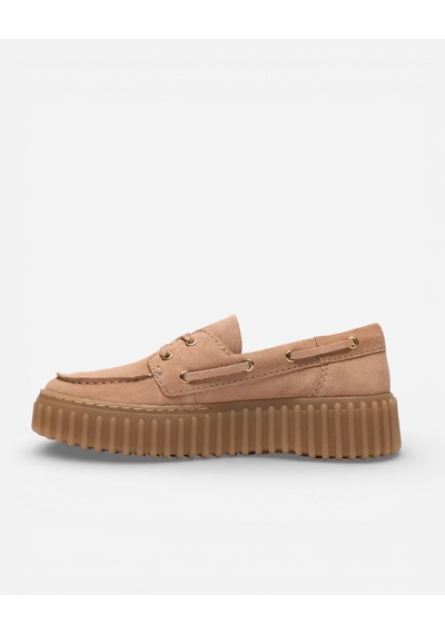 Clarks Torhill Boat Beige Suede Kadın Bej Günlük Ayakkabı 26186301 Bej