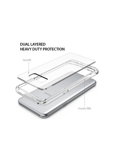 Ringke Fusion Galaxy S8 Plus İle Uyumlu Kılıf Crystal Clear