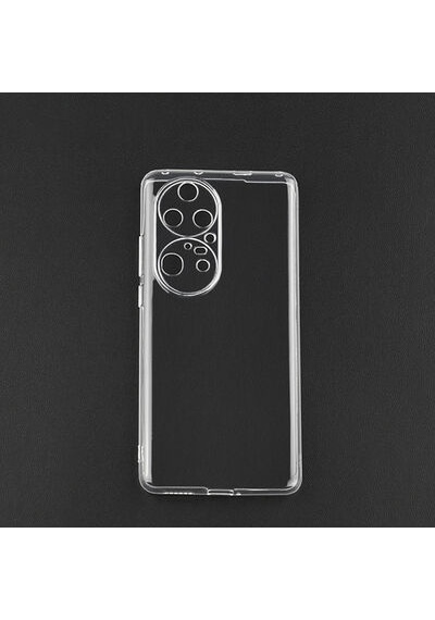 Huawei P50 Pro İle Uyumlu Kılıf Şeffaf Kamera Korumalı Esnek Silikon Telefon Kılıfı Kapak