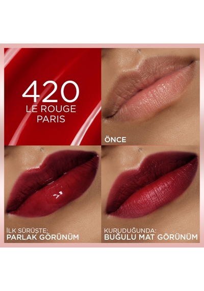 L'oreal Cosmetics Hyaluron Lip Tint - 420 Le Rogue Paris Çok Renkli