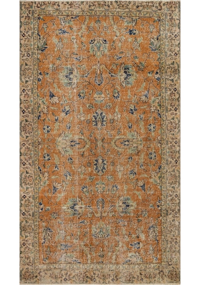 Vintage Eskitme El Dokuma Halı 134 X 235 Cm 10118