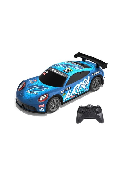 Rc Full Fonksiyon Led Işıklı Gövde 1:22 Şarjlı Uzaktan Kumandalı Yarış Arabası - Mavi