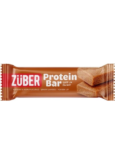 Züber Sütlü Ve Hurmalı Protein Barı - 12 Adet x 35 G