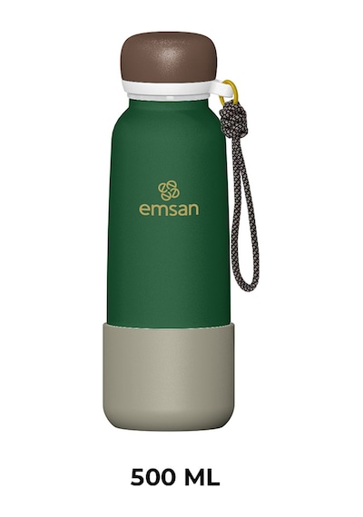 Emsan Thermos Bottle Çelik Sızdırmaz Termos 500 Ml Yeşil