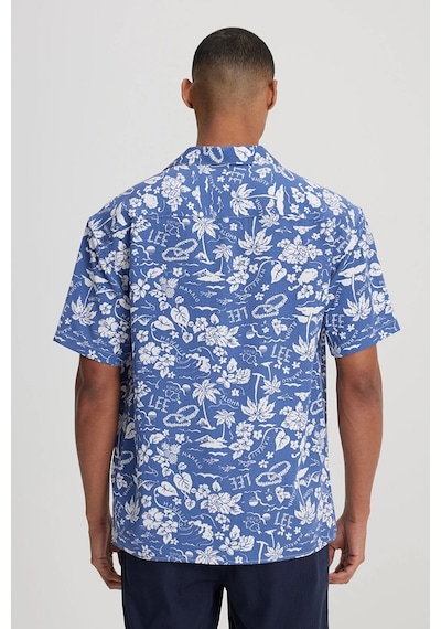 Lee Relaxed Fit Geniş Kesim Kısa Kollu Lacivert Gömlek - Lm28205298qf 001