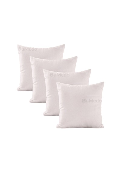 Dekoratif 4'lü Kırlent Yastık Kılıfı Seti - 42 X 42 Cm - Krem