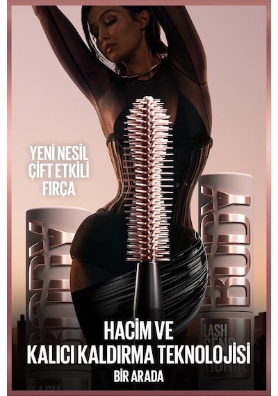 Maybelline New York Lash Sensational Body Maskara + Serum Etkili Hyalüronik Asit Ve Besleyici Yağ İçeren Ruj 101