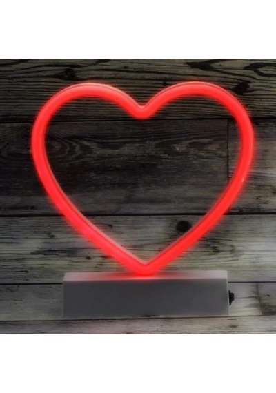 KIRMIZI KALPLİ LED IŞIK YILBAŞI IŞIKLARI DECOR HEART RED LED LİGHT PİLLİ LED IŞIK KIRMIZI NEON LED IŞIK