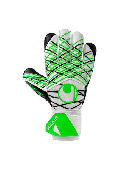 Beyaz - Siyah - Fosforlu Yeşil Uhlsport Futbol Kaleci Eldiveni Soft Advanced 101136901 Beyaz - Siyah