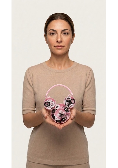Universal Mickey Mouse Figürlü Kız Çocuk Toka Seti Çok Renkli