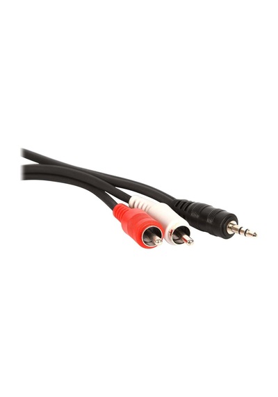 3.5Mm Stereo To 2 Rca Kablosu Aux Tos Ses Sound Audio 5 Metre