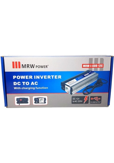 Mrwpower 600watt 12v-220volt Şarjlı Inverter Mrw-600-12c