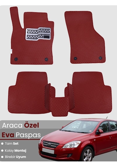 Kia Ceed 2007-2011 Uyumlu Eva Paspas Tam Set Araca Özel,kolay Montaj,su Geçirmez 353