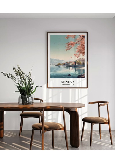 Çerçevesiz Poster Alplerin Ve Gölün Zarafeti