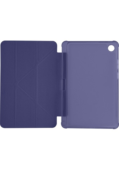 Maks Technology Lenovo Tab One 8.7 Tb-305fu Kılıf Mkst Tri Folding Kalem Bölmeli Standlı Kılıf - Mavi Tablet Kılıfı