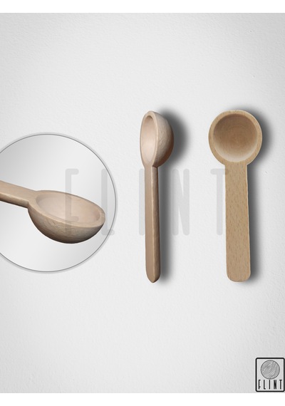 Gürgen El Yapımı Tahta Ahşap 6'lı Şeker Baharat Ölçü Kaşığı 7,5cm