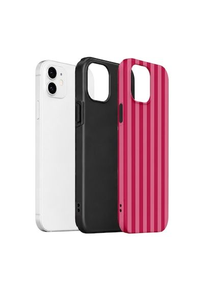 Apple iPhone Uyumlu 12 Vorian Çift Katmanlı Kılıf Berry Cabana