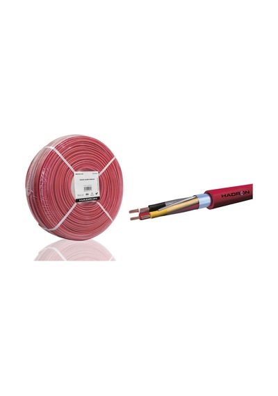 Hadron Hdx5581-250 Yangın Alarm Kablosu J-y St Y..lg Cca 2x2x0.80 Mm 250 M - Kırmızı