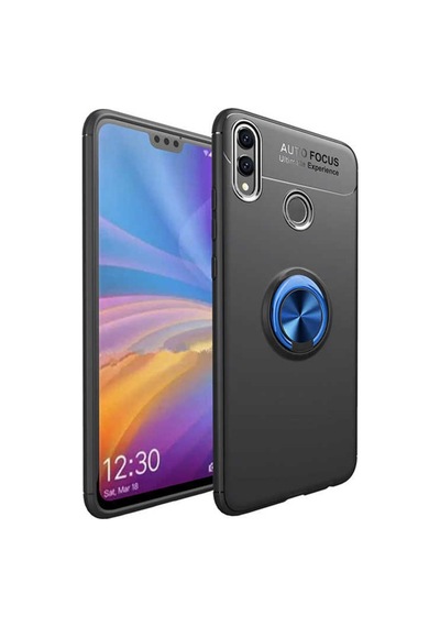Huawei Honor 8C Kilif Yüzüklü Tam Korumali Silikon Kapak 418888098